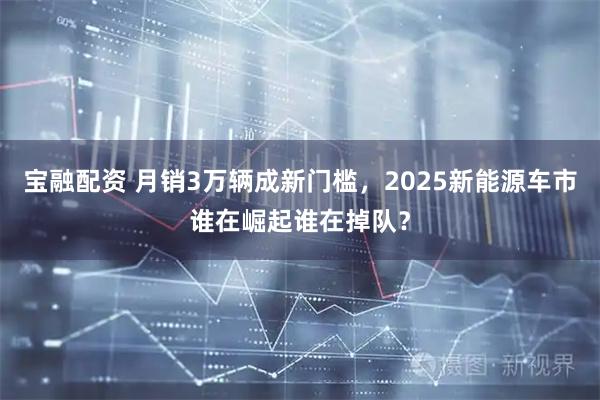宝融配资 月销3万辆成新门槛，2025新能源车市谁在崛起谁在掉队？